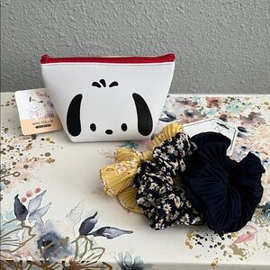 Pochacco Mini Pouch and Scrunchies Set